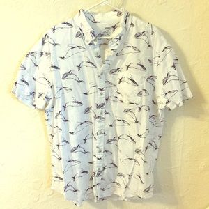 Sonoma “whale” short sleeve button down